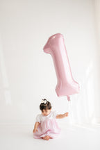 Vestido bordado de cumpleaños - Rosa