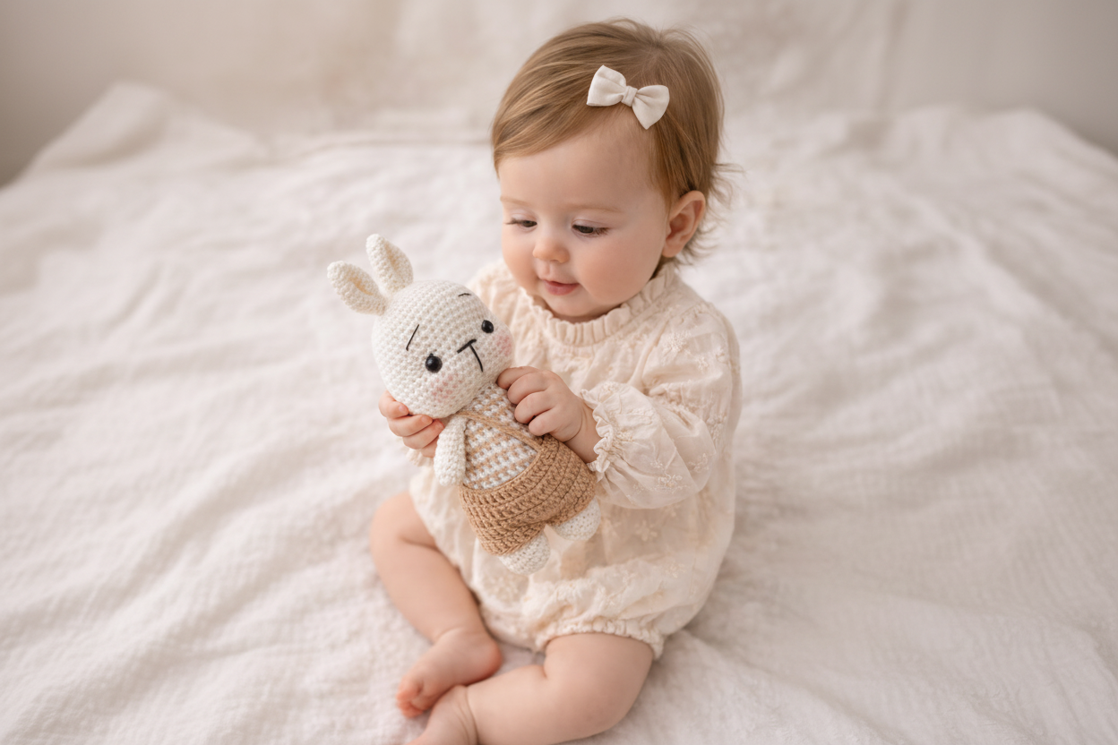 Hand-Crocheted Bunny Plush Toy