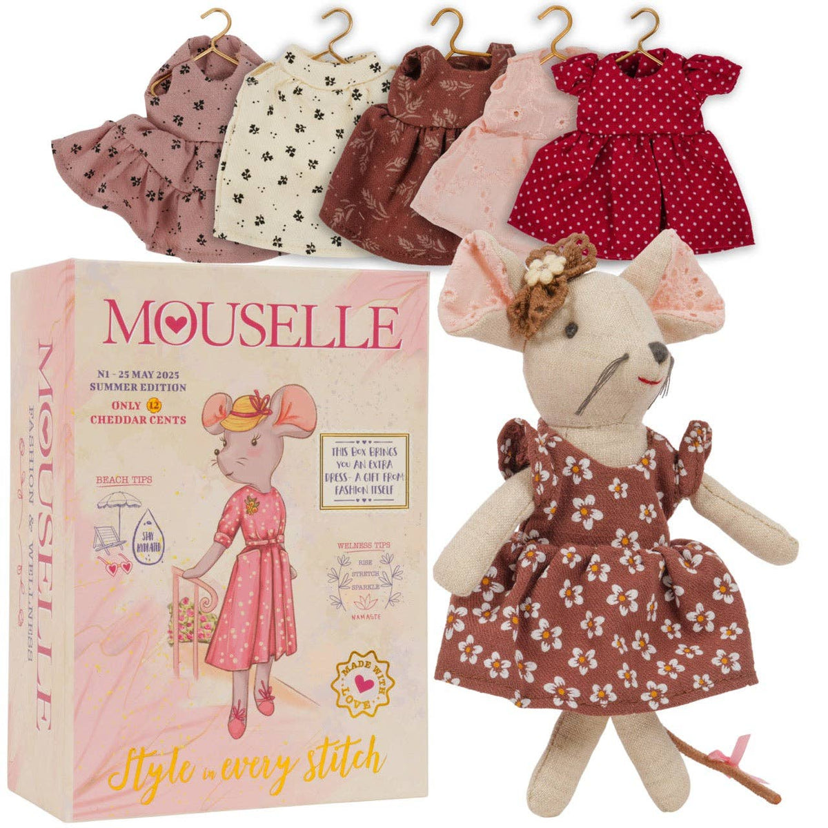 Mouselle Mouse Doll with Wardrobe | LEVLOVS | Maison Maestu