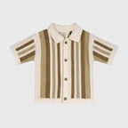 Conjunto de Camisa y Pantalón Corto Archie con Rayas Texturizadas (Orgánico)