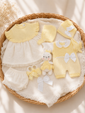 Conjunto de regalo de lujo para bebé niña "Sueño de Crema de Mantequilla"