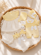 Conjunto de regalo de lujo para bebé niña "Sueño de Crema de Mantequilla"