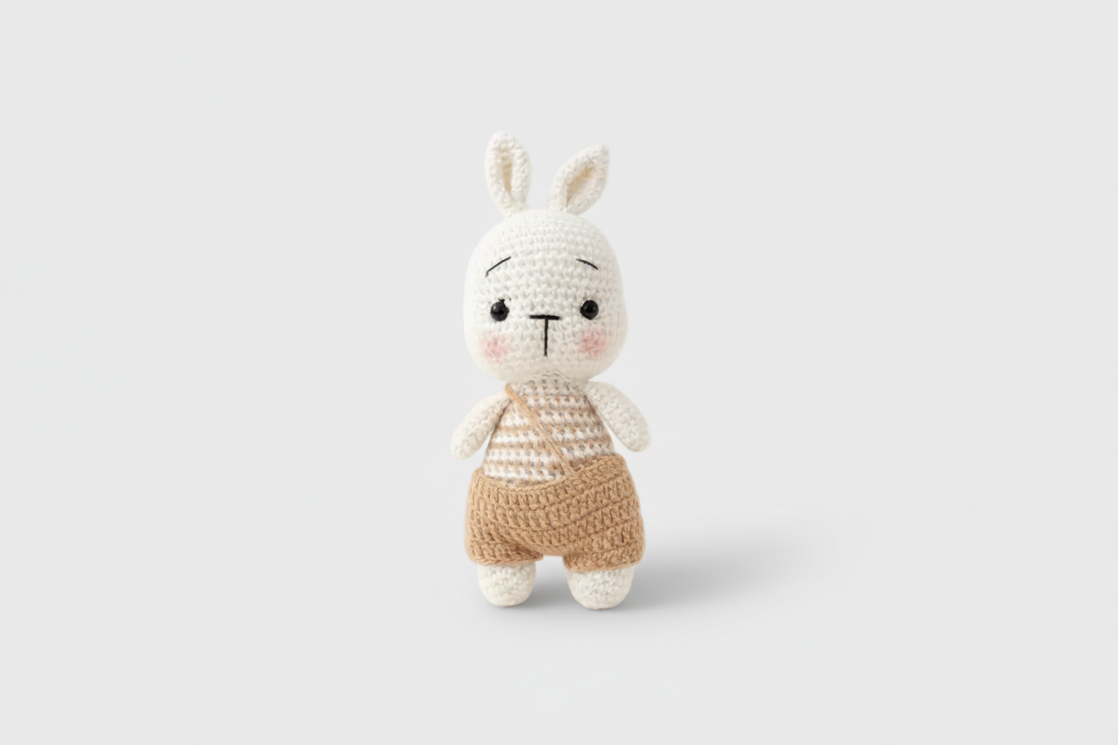 Hand-Crocheted Bunny Plush Toy