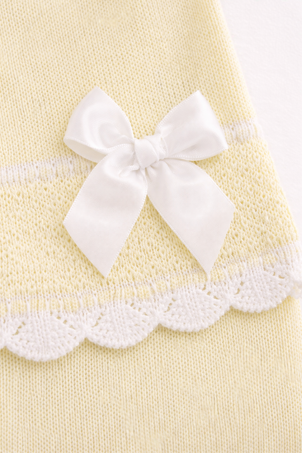 Soleil Newborn Set – 3-Piece Cotton Knit ( butter yellow)