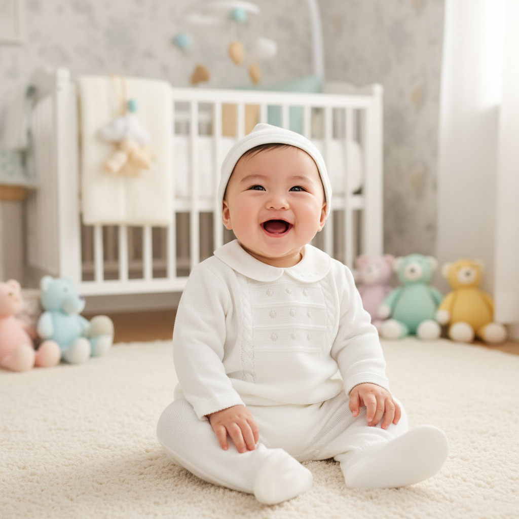 Pure Cotton Knitted – 3-Piece Baby Set