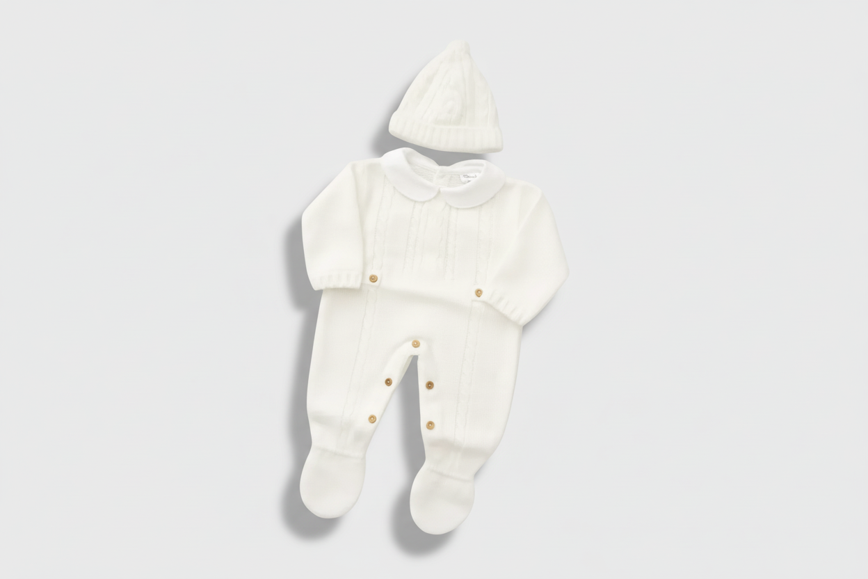 White Heirloom Knit Set