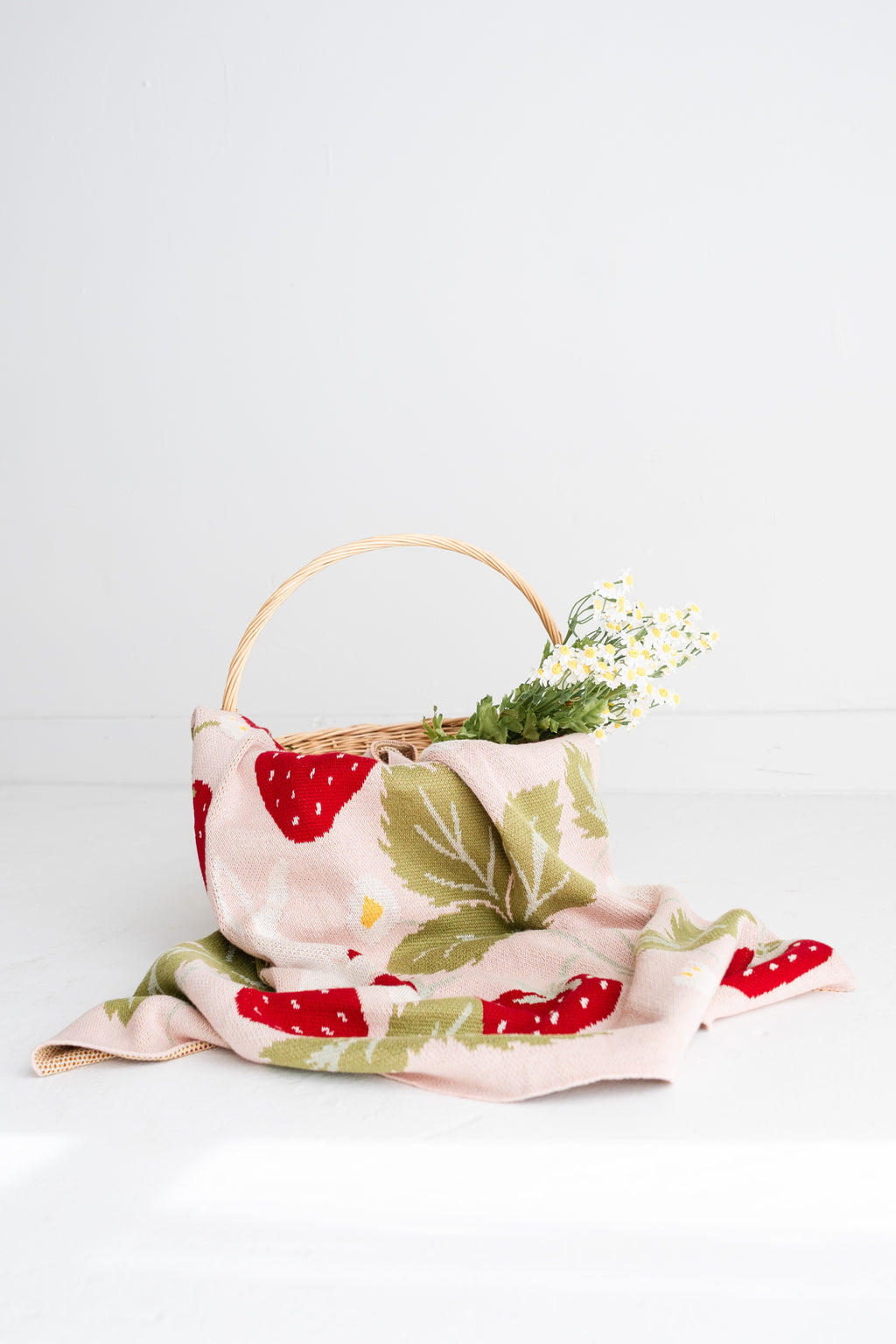 Strawberry Knit Blanket