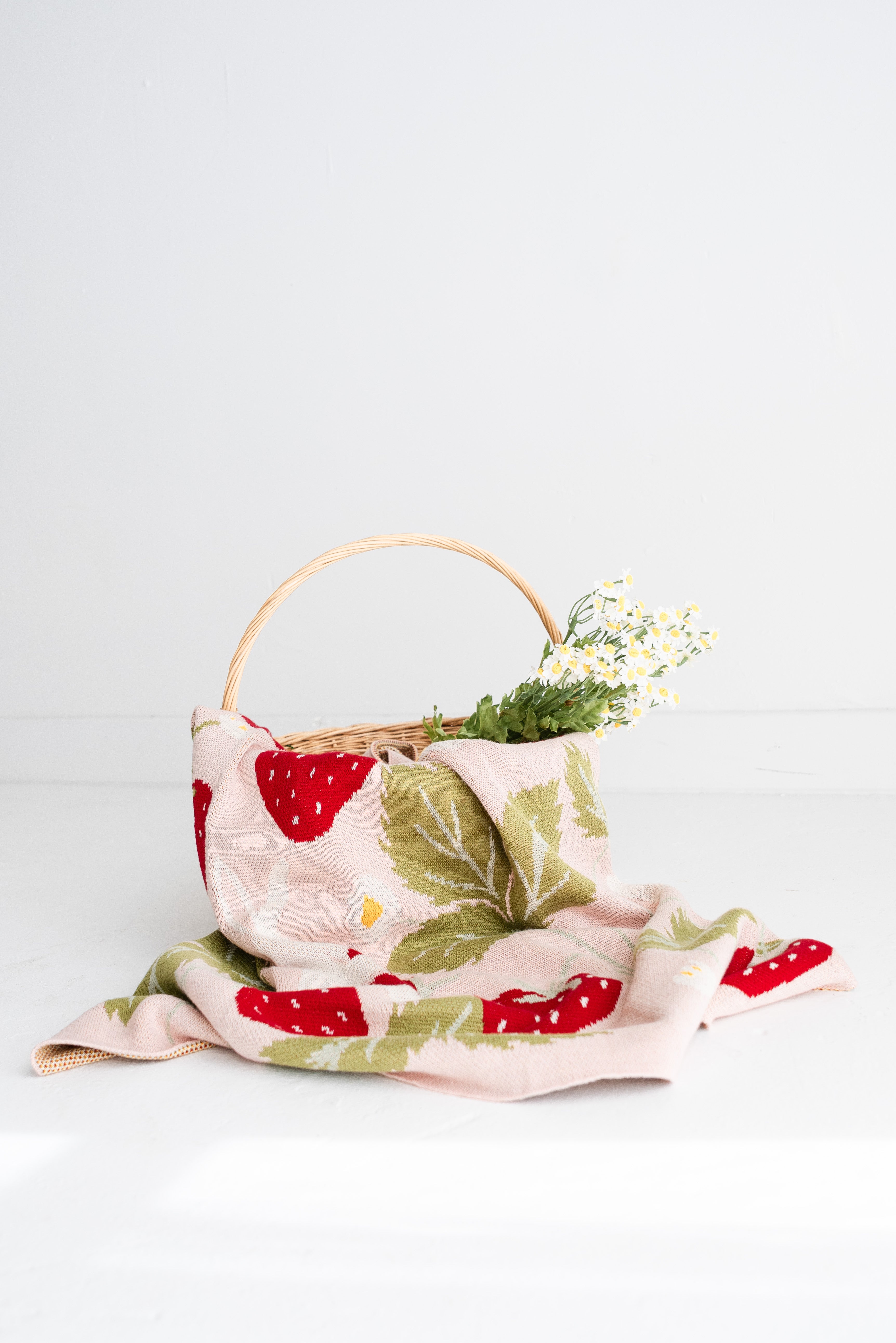 Strawberry Knit Blanket