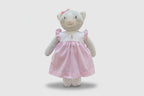 Muñeca de punto Kitty - Rosa