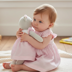 Muñeca de punto Kitty - Rosa