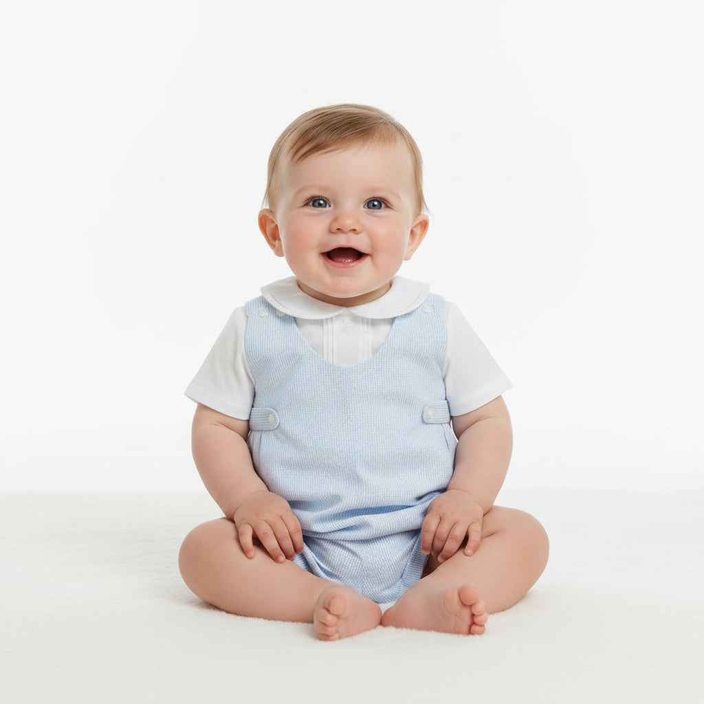 The Heirloom Romper Set- Blue
