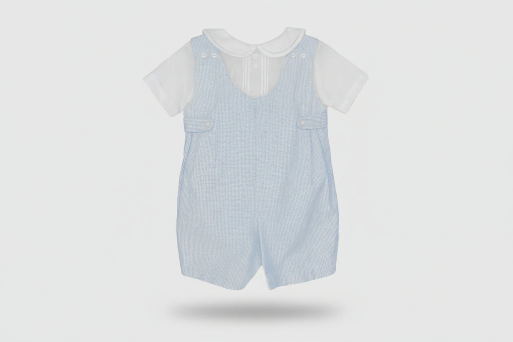 The Heirloom Romper Set- Blue