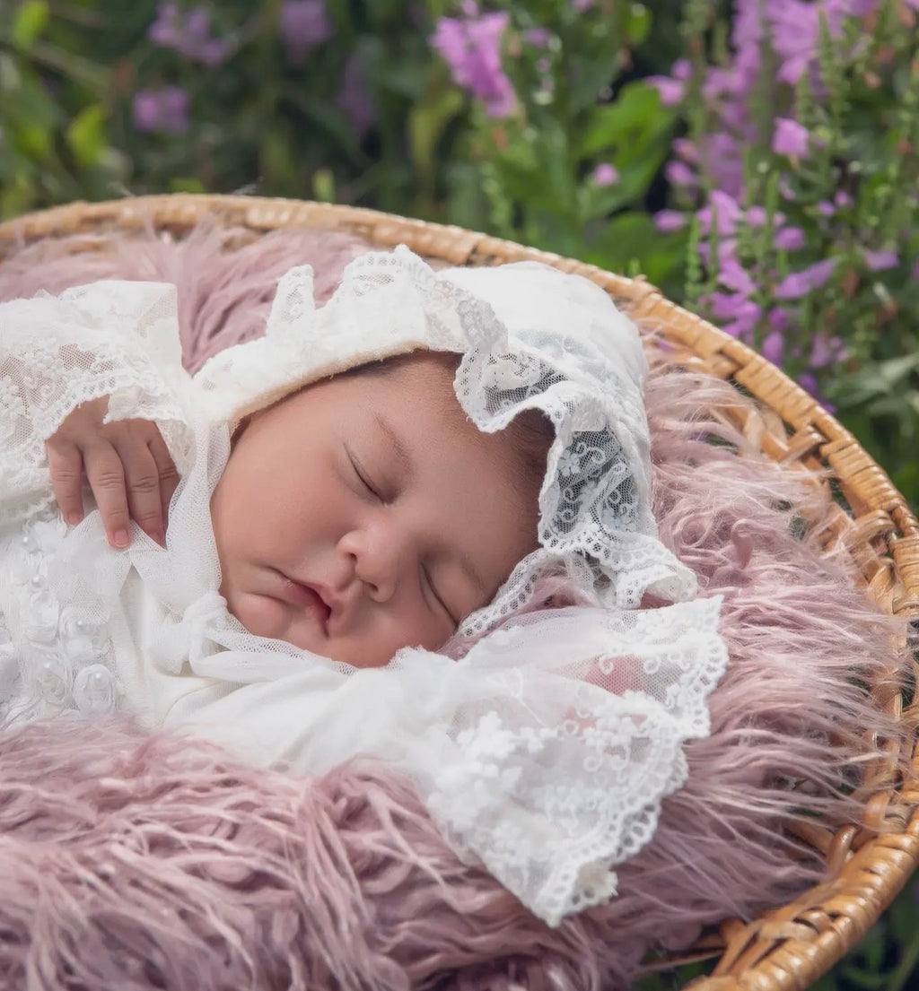 Heirloom Lace Baby Bonnet