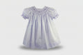 Vestido fruncido estilo reliquia color lavanda
