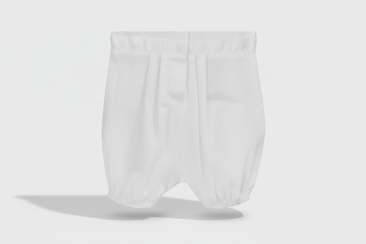 White Classic Heirloom Baby Romper