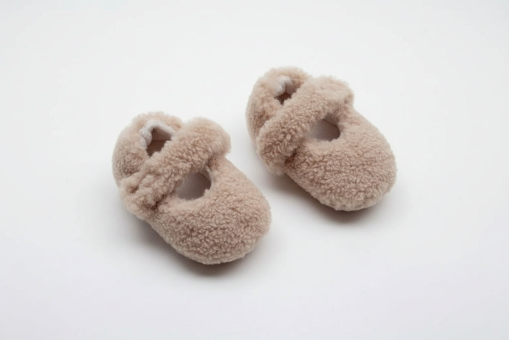 Infant Baby Solid Color Plush Warm Winter Shoes