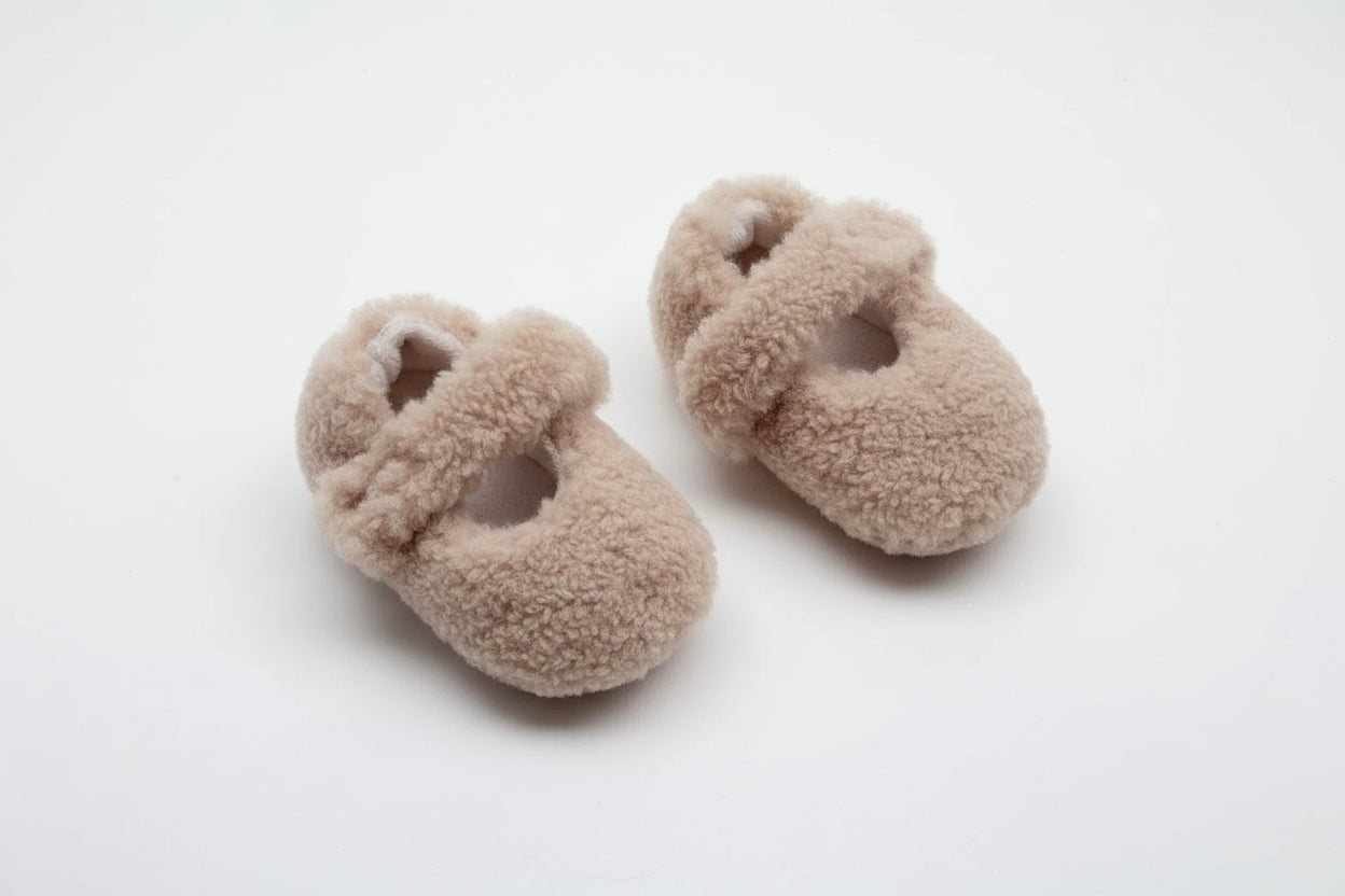 Infant Baby Solid Color Plush Warm Winter Shoes