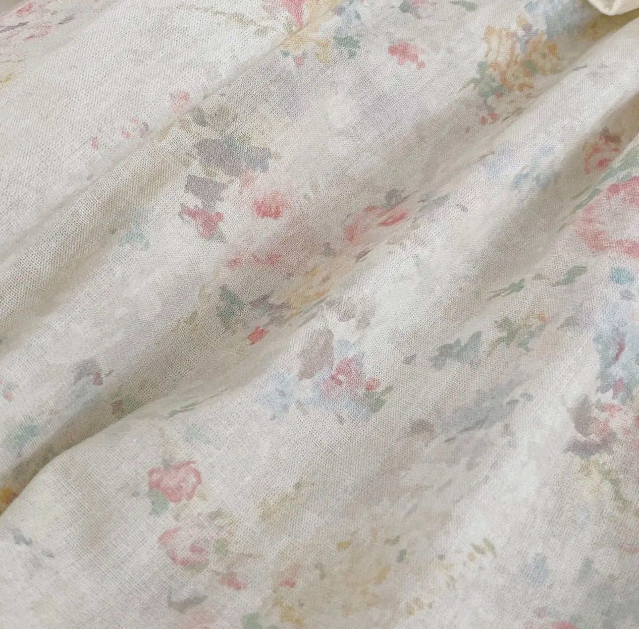 Spring Baby Girl Long Sleeve Vintage Floral Pattern Bodysuit