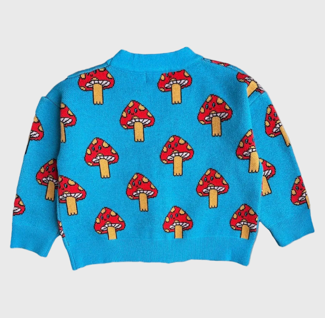 Kids Cozy Mushroom Cardigan