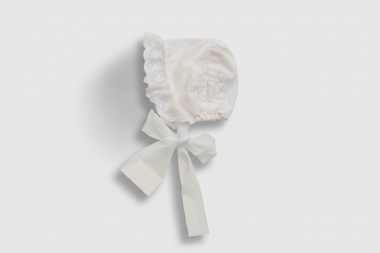 Heirloom Lace Baby Bonnet