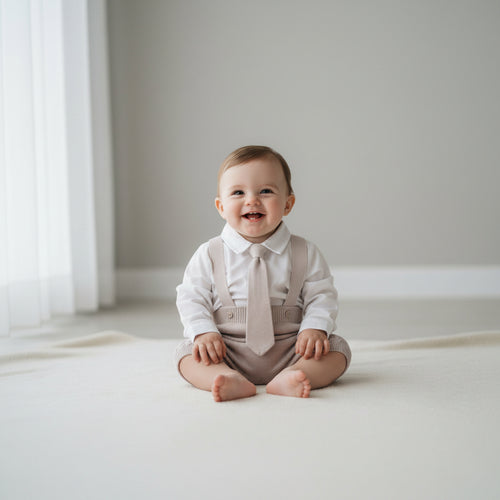 cotton dress for baby boy Baby Boy Cotton Dress Boys Dot Embroidered Take Me Home Gown With Hat I  Feltman Brothers
