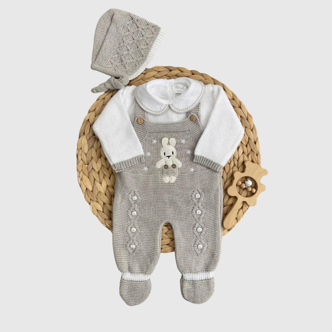 Bunny Heirloom Knit Three Pieces Set