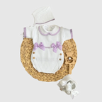 Set de regalo para recién nacido Perla Lavanda