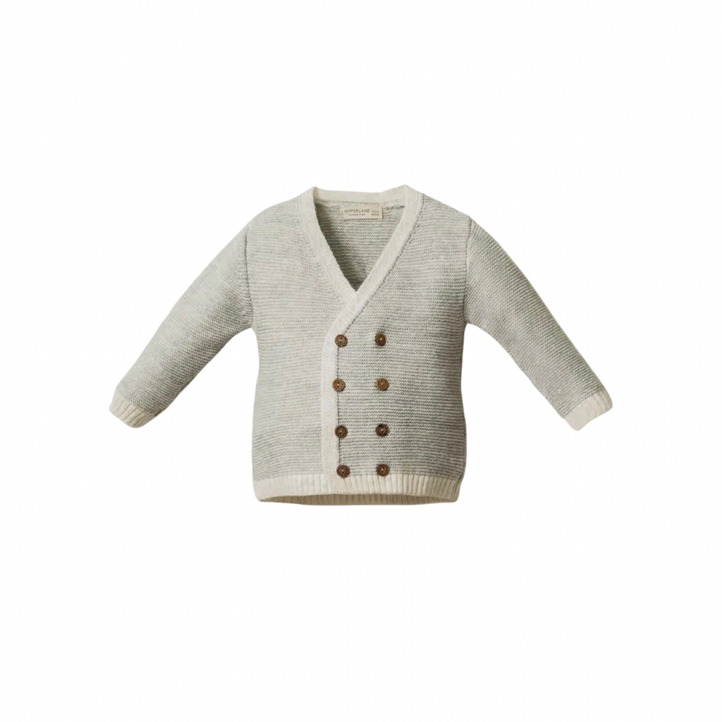 Unisex Wool -Rich baby Gentleman Suit (3 Pieces) - gray