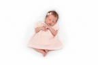 Conjunto de punto de herencia para bebé niña