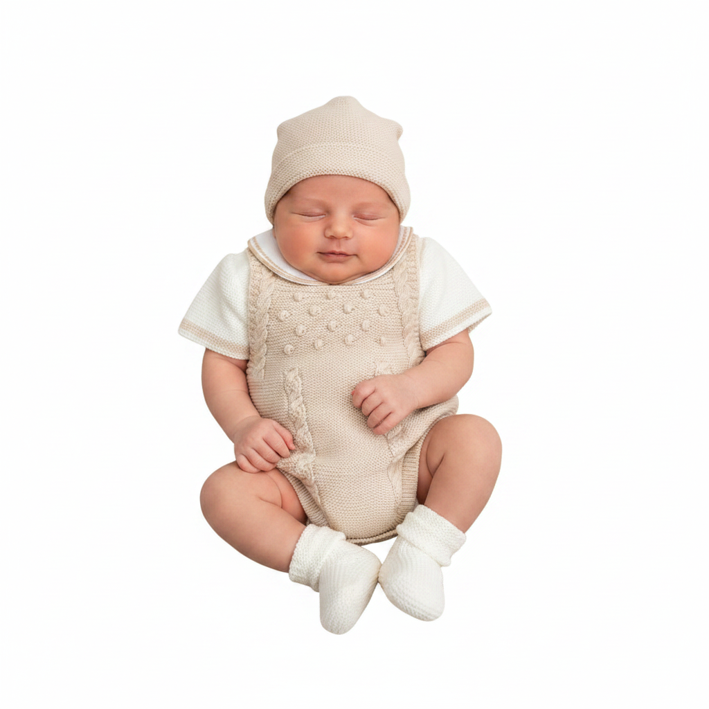 Oliver Sky Knit Four Pieces Set (blue variant)
