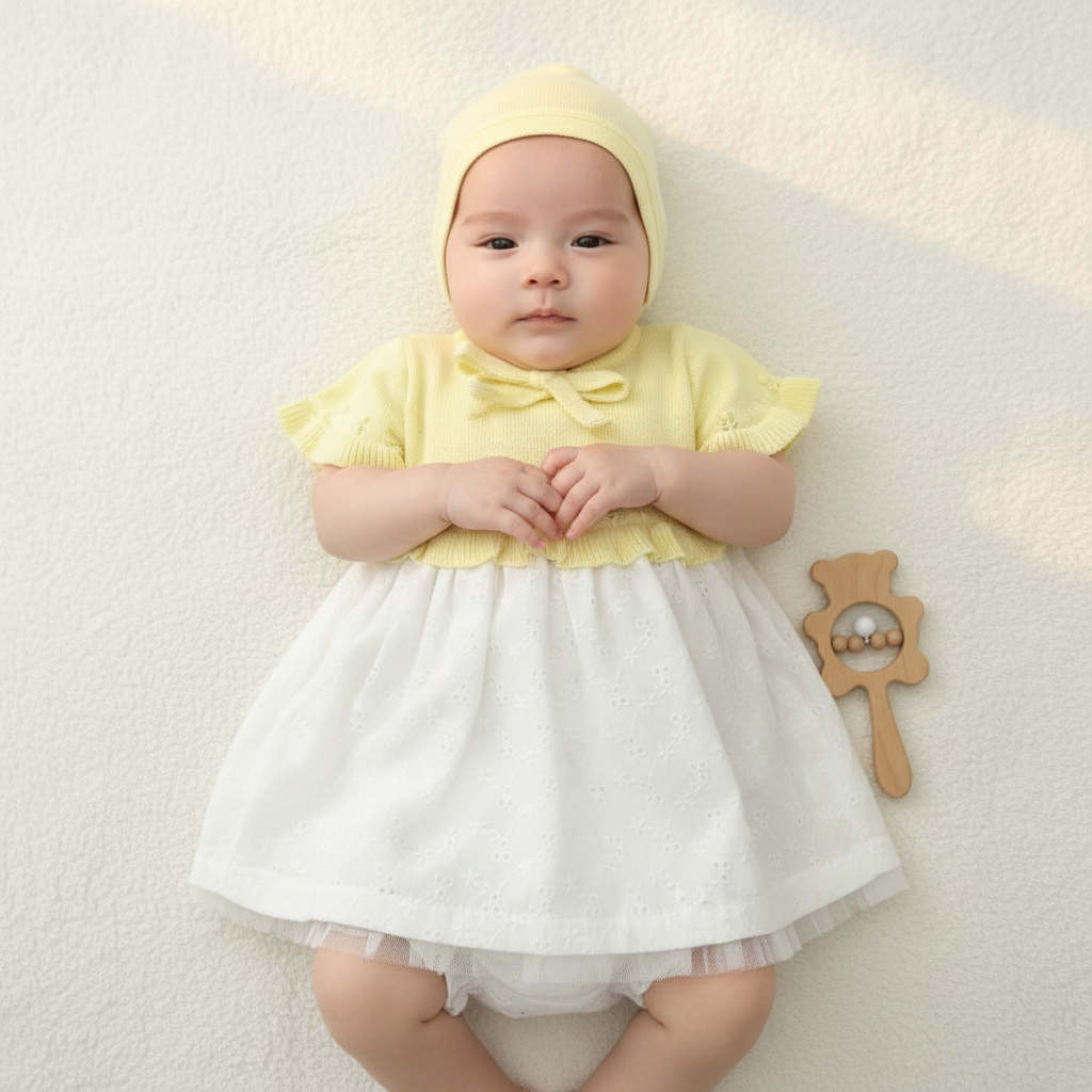Lemon Blossom Heirloom Dress Set