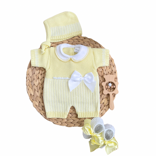 Conjunto de regalo de lujo para bebé niña "Sueño de Crema de Mantequilla"