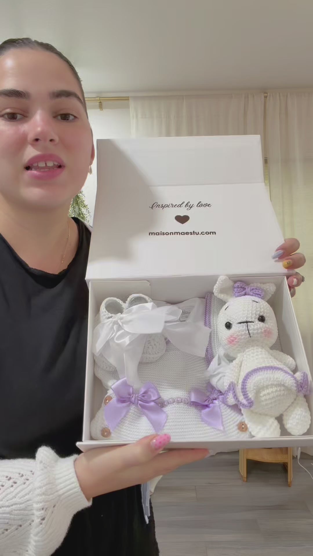Set de Regalo de Lujo para Bebé Niña "Beso de Lavanda"