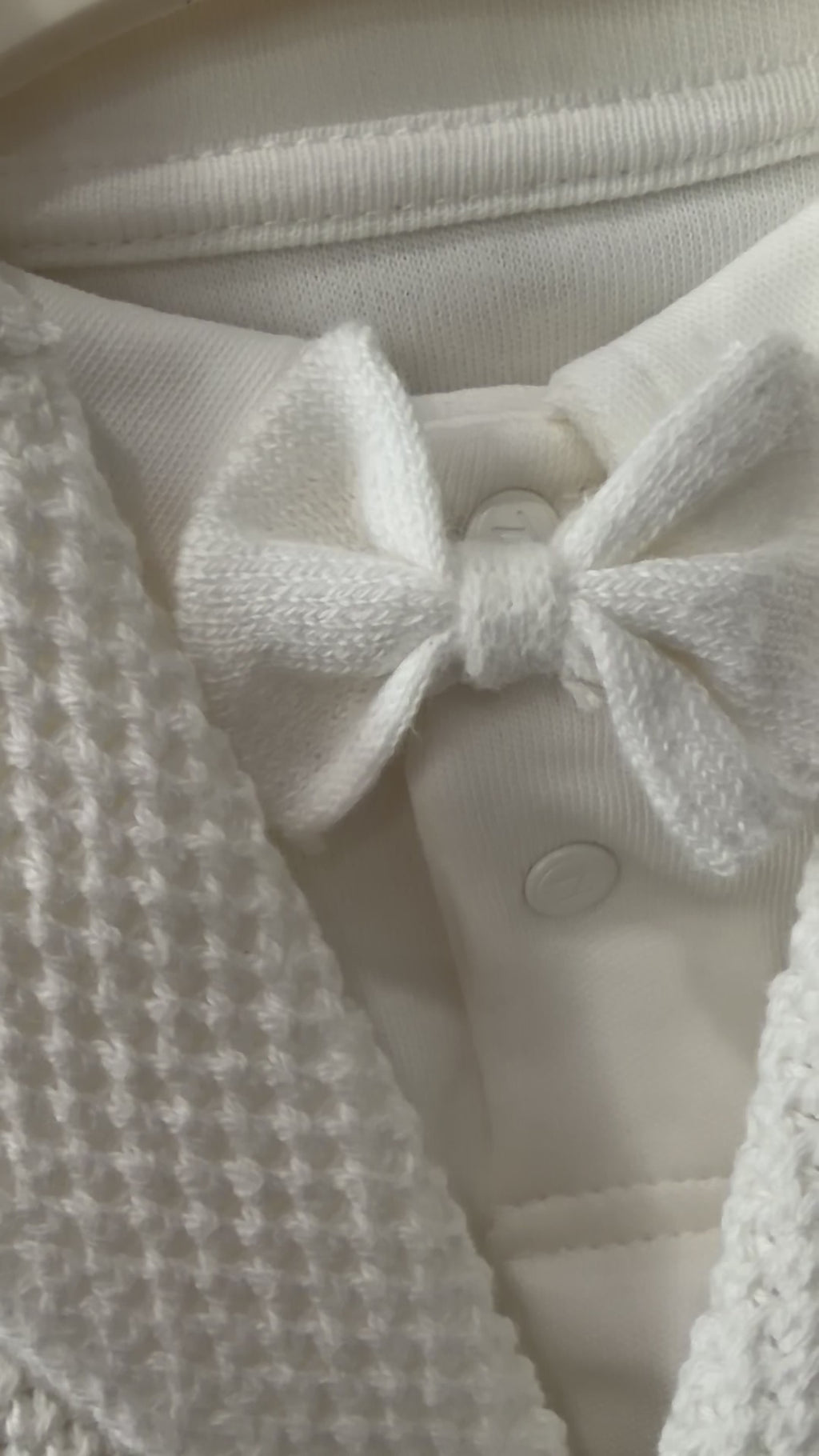 Baby Boy Linen Suit Set with Bowtie & Horse Detail