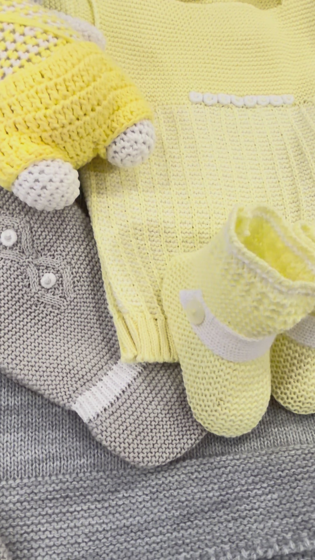 Buttercream Bunny Newborn Gift Set – Two Knit Sets + Blanket + Bunny